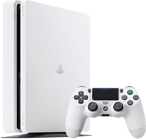 Consola SONY PlayStation 4 Slim (PS4 Slim) 500GB, Glacier White, F